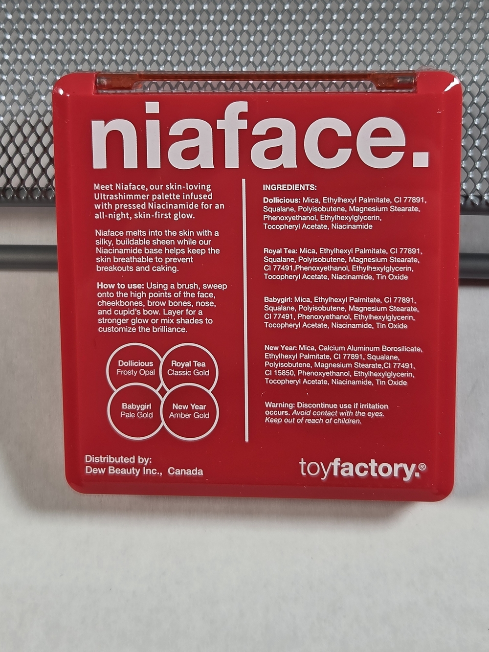 Toyfactory Ultrashimmer Niacinamide Highlighter Palette - Bronze Glow New - Picture 3 of 8